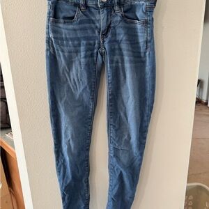 American Eagle Outfitters Blue Skinny Jeans Classic Denim